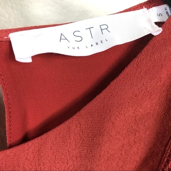 ASTR The Label Rust Crochet Detail Long Sleeve Top - Picture 8 of 8